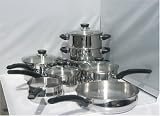 5 Piece  Pan set and 3 tier stainless steel steamer  from imaje