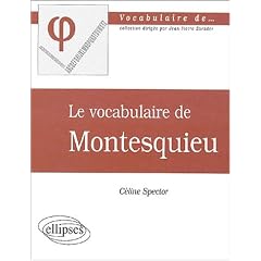 Le vocabulaire de Montesquieu