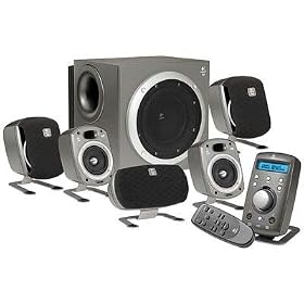 Logitech Z680 5.1 Computer Speakers (5-Speaker, Silver) by Logitech