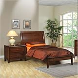 Scottsdale Platform Bedroom Set in Rich Deep Walnut Size: Full