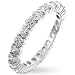 WOMEN'S RINGS STERLING SILVER & VERMEIL W/CLEAR CZ - Mini Jessica ETERNITY Band