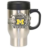 University of Michigan Wolverines Stainless Steel Insulated Travel Mug