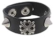 Genuine Leather Spike Buckle Bracelet