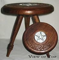 AzureGreen Large Pentagram Altar Table by Ritual Magick