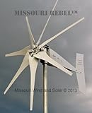 800 Watt Missouri Rebel 7 Blade Wind Turbine - 12 Volt