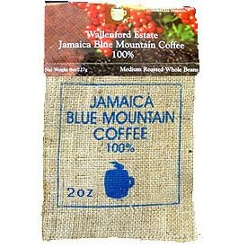 Jamaica Blue Mountain Coffee 2oz Burlap Bag ground by 