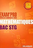 Mathématiques Bac STG : Annales corrigées