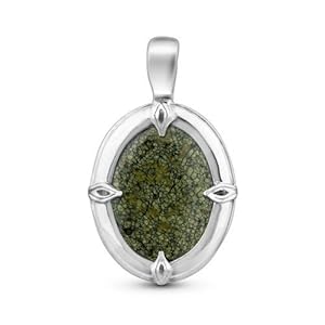 Sterling Silver Serpentine Bold Pendant Enhancer