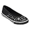 Xhilaration® Sage Studded Skimmers - Black