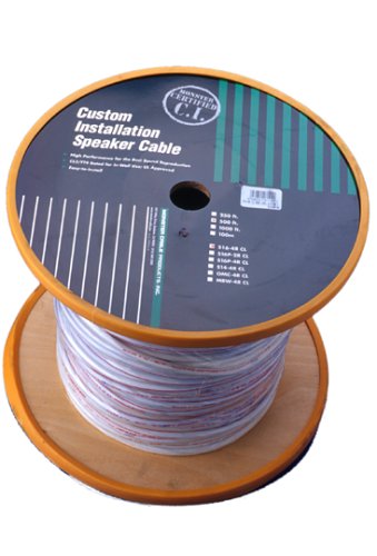 Monster Cable S16-4R CL-500 Monster Standard Four Conductor Dual Channel UL CL3 Rated Speaker Cable 16 Gauge (500 ft. spool)