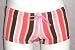 Coral Stripe Drawstring Square-Cut Boy-Short