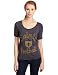 NFL Women's New Orleans Saints Heather Vintage Thermal Sleeve Athletic Tee