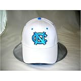 North Carolina Tar Heels One-Fit NCAA Cotton Twill Flex Cap (White)