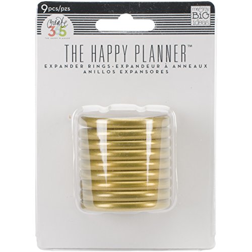 me & my BIG ideas Create 365 The Happy Planner Expander Rings, Gold