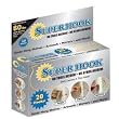 Super Hook No Tools Needed! Holds up to 80 lbs.!