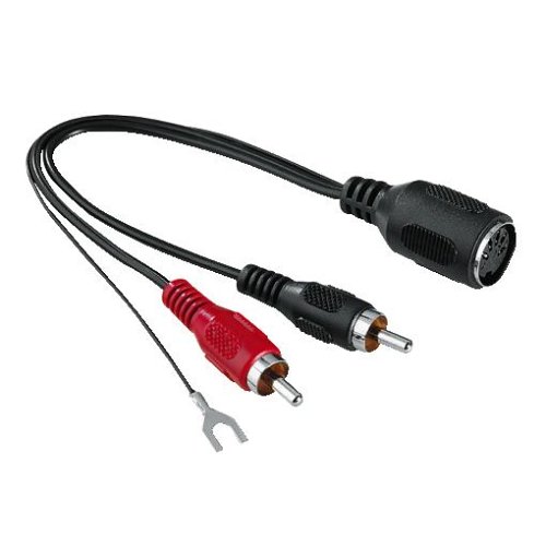 Hama Audio-Adapter 2 Cinch-Stecker/externe Masseklemme - 5-pol.-DIN-Kupp. Preisvergleich
