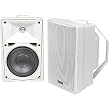 Jensen J052W Indoor / Outdoor 2-Way Speakers, White