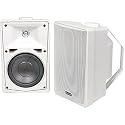 Jensen J052W Indoor / Outdoor 2-Way Speakers, White