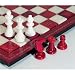 Weible Spiele 01763 - Schachspiel aus Alabaster, Königshöhe 75 mm, rot und weiß
