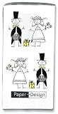 bedruckte Taschentcher - Hochzeit 21 x 21cm