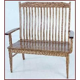 Brookline Bench-Cherry (Natural Finish) by Amish