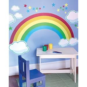 Rainbow, Stars, and Cloud Wall 