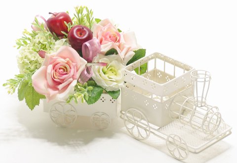 【光触媒】ローズトレイン ピンクフラワーアレンジ,贈り物,ギフト,母の日,新築祝,開店祝,誕生日,記念日,卒業式,入学式