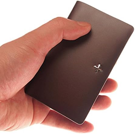 Luxury Busines Card Name Card Holder Case Credit Card ID Case Finest Genuine Cowhide Leather Chamude Excuve MCX2 Brown