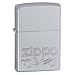 Zippo Lighter Zippo Scroll, Satin Chrome
