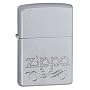 Zippo Scroll Satin Chrome Lighter