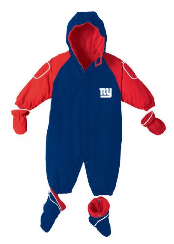 New York Giants Infant Alaska Hooded Creeper Set