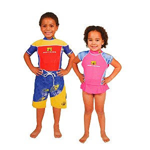 BodyGlove 2-Piece Girl's Swim Training Float Shirt Small (20-30 lbs)