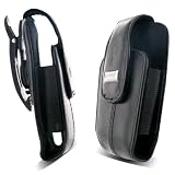 BlackBerry 83XX Leather Cow Swivel Holster, Black - 