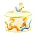 CHERUB 3D Ceramic Tortilla Holder Warmer NEW