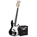 Fender Squier P Bass Pack with Rumble 15 Amp  - Black