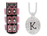 Initially Yours Hammered Silver Pendant INITIAL K