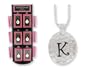 Initially Yours Hammered Silver Pendant INITIAL K