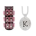 Initially Yours Hammered Silver Pendant INITIAL K