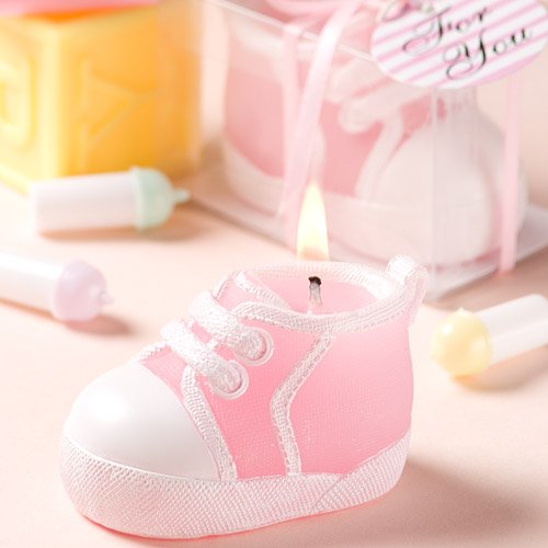 Pink Baby Bootie/Sneaker Design Candle