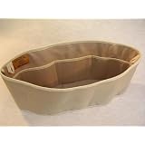 Purse To Go® Purse organizer insert transfer liner-ENCLOSED BOTTOM- BUCKET TYPE-For your Handbag, Diaper bag, School bag, Beach bag, Tote, Etc. (Large (12"L x 6"H x 3.5"W), Tan)