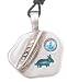 Blue Stone Southwestern Style Feather Pewter Pendant Necklace