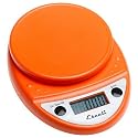 Escali Primo Digital Scale, Flame Orange