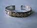 Bracelet, Buddhist Mantra; Silver