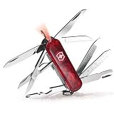Victorinox Swiss Army Midnite MiniChamp Pocket Knife (Translucent Ruby)