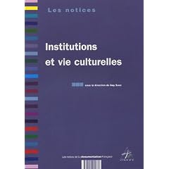 Institutions et vie culturelles