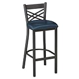 CrossBack Vinyl Break Room Stool
