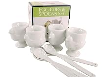 RSVP 8 Piece Egg Cup & Spoon Set