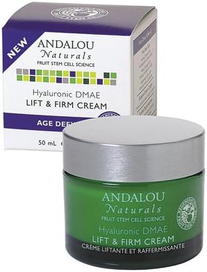 New - Andalou Naturals Age-Defying Hyaluronic DMAE Lift and Firm Cream - 1.7 fl oz