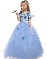 EnjoyFashion Girls' 2015 New Cinderella Dress Princess Costume Butterfly
