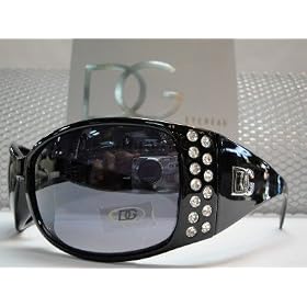 Click here to buy Sunglasses DG Eyewear rhinestones black frame.